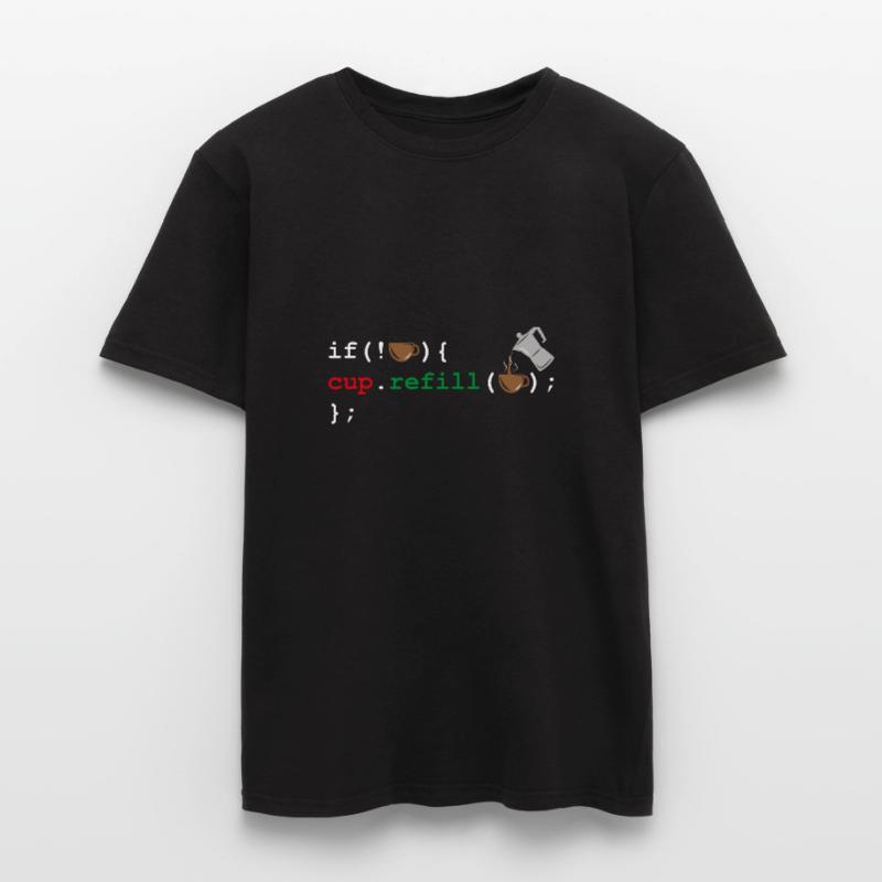 Programmierer Geschenk Kaffee Koffein Coden Code Männer T-Shirt