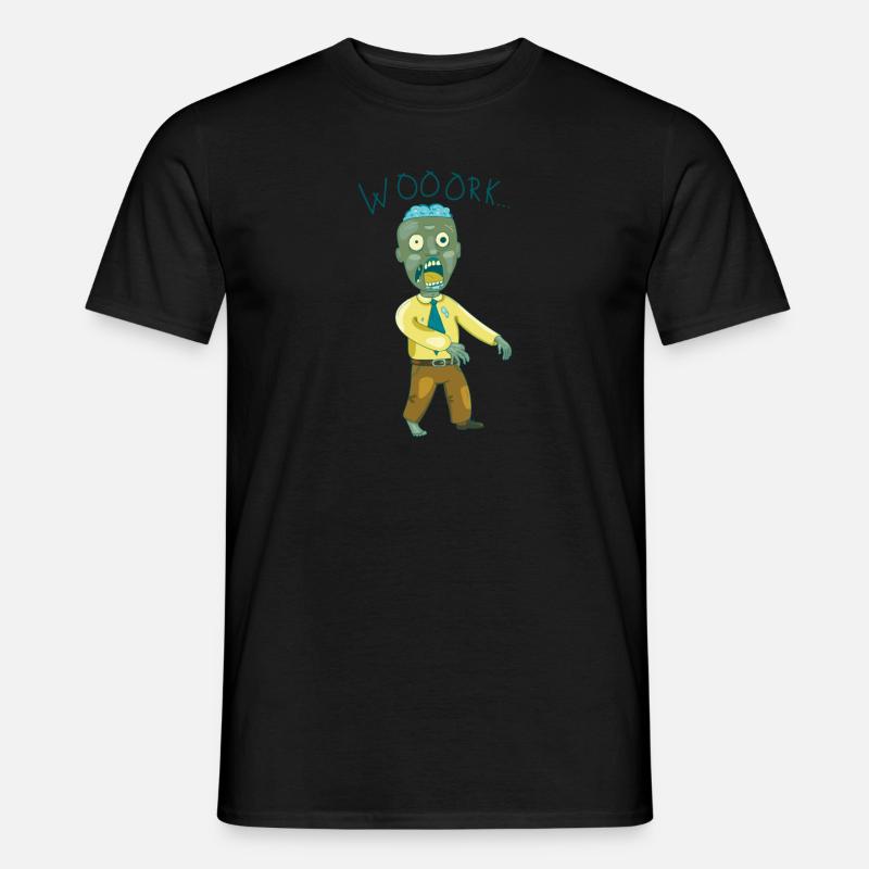 Der Work-Zombie - Männer T-Shirt - Schwarz