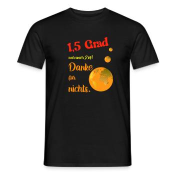 Klimawandel wollten wir stoppen. - Männer T-Shirt - Schwarz - Vorne - AI Model Male 178 light (178cm)