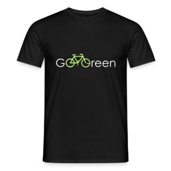 Fahrrad Grün Umwelt Bike Geschenk Idee - Männer T-Shirt - Schwarz - Vorne - AI Model Male 178 light (178cm)