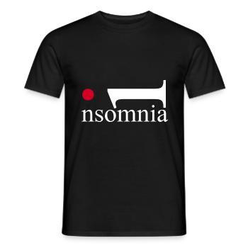 Insomnia. Sleep? What is that? Mind over Mattress. - T-shirt homme - noir - Devant - AI Model Male 178 light (178cm)