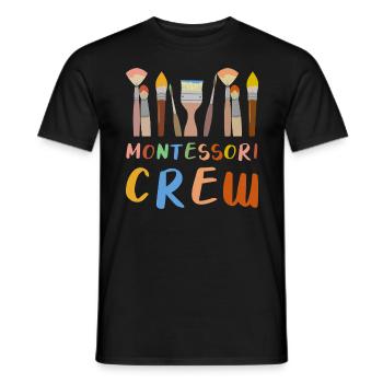 Montessori Lehrerin Erzieherin Geschenk - Männer T-Shirt - Schwarz - Vorne - AI Model Male 178 light (178cm)