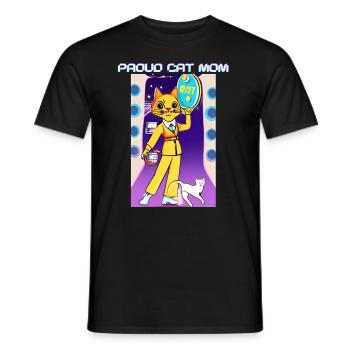 Proud Cat Mom - Männer T-Shirt - Schwarz - Vorne - AI Model Male 178 light (178cm)