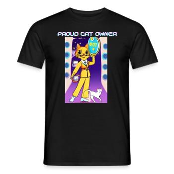 Proud Cat Owner - Männer T-Shirt - Schwarz - Vorne - AI Model Male 178 light (178cm)