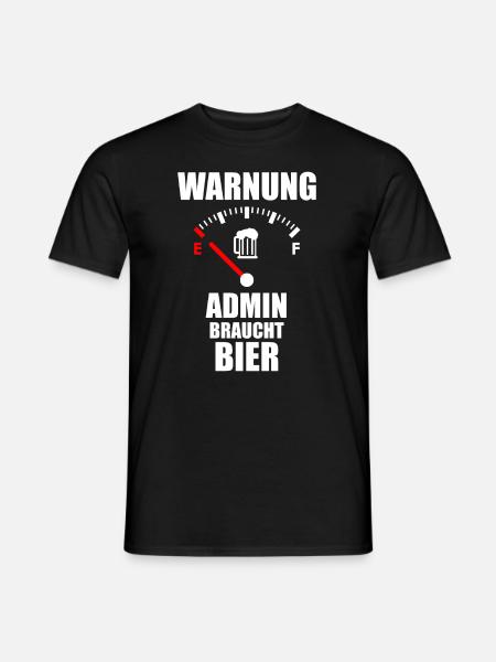 ADMIN Saying Beer - Men's T-Shirt - black