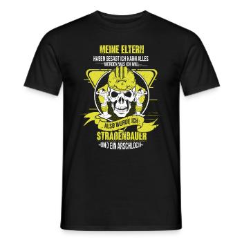 Straßenbauer Geschenk - Straßenbau Straßenbauer - Männer T-Shirt - Schwarz - Vorne - AI Model Male 178 light (178cm)