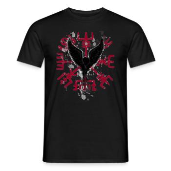 Boussole viking - Vegvisir Rabe - T-shirt homme - noir - Devant - AI Model Male 178 light (178cm)
