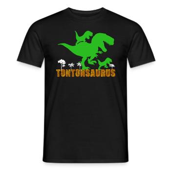 Tonton Le Meilleur Des Dinosaure Tontonsaurus - T-shirt homme - noir - Devant - AI Model Male 178 light (178cm)