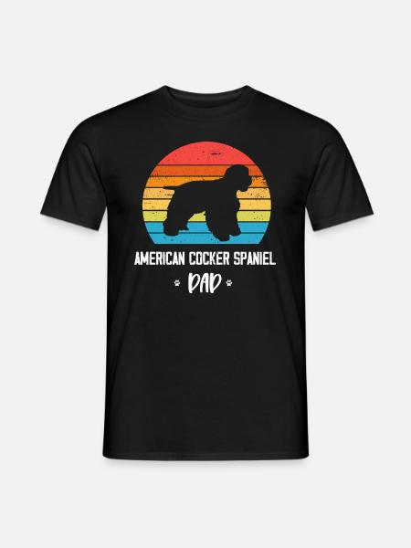 Cocker Spaniel américain - T-shirt homme - noir