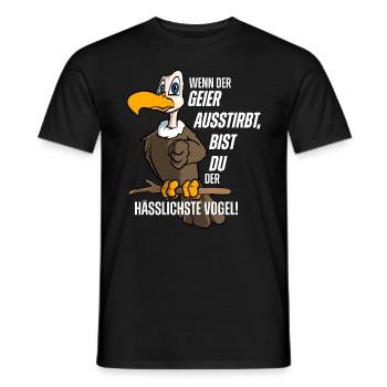 Geier hässlich Vogel - Männer T-Shirt - Schwarz - Vorne - AI Model Male 178 light (178cm)