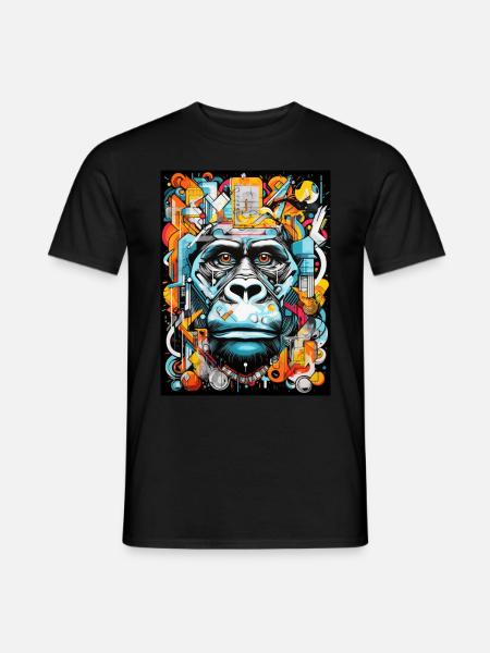 [MB] Na du Affe - Männer T-Shirt - Schwarz