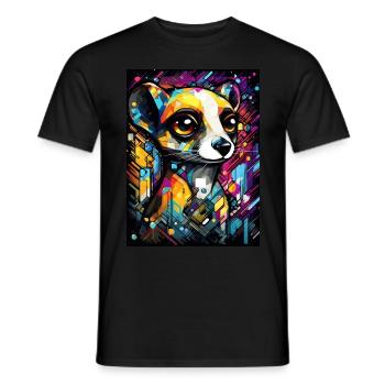 [MB] Friendly Googly-Eyed Adventure - Men's T-Shirt - black - Front - AI Model Male 178 light (178cm)