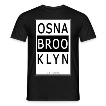 Osnabrooklyn - Men's T-Shirt - black - Front - AI Model Male 178 light (178cm)
