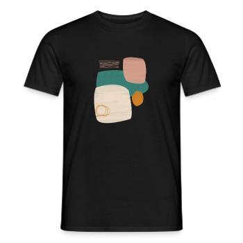 art abstrait - T-shirt homme - noir - Devant - AI Model Male 178 light (178cm)