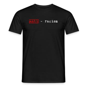 Antirassismus - Männer T-Shirt - Schwarz - Vorne - AI Model Male 178 light (178cm)