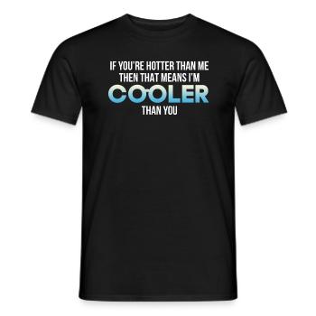 hot and cold - Men's T-Shirt - black - Front - AI Model Male 178 light (178cm)