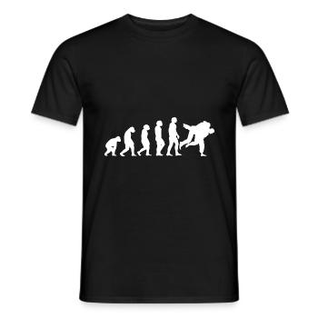 Evolution judo - Männer T-Shirt - Schwarz - Vorne - AI Model Male 178 light (178cm)