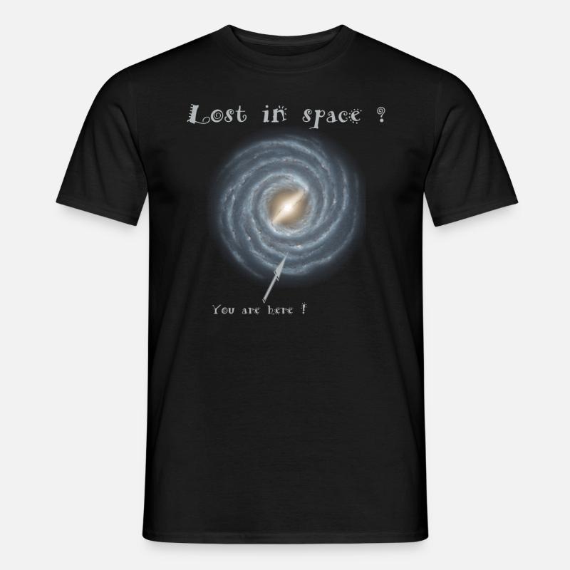 Perso nello spazio? - T-shirt uomo - nero