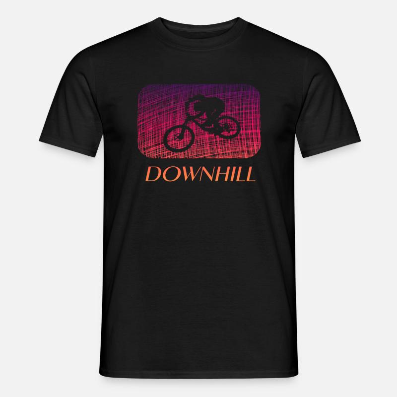 Downhill - Männer T-Shirt - Schwarz