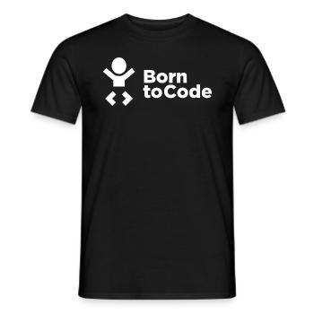 Né pour coder - T-shirt homme - noir - Devant - AI Model Male 178 light (178cm)