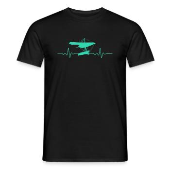 CADEAU DE FLYER DRAGON HANG GLIDER - T-shirt homme - noir - Devant - AI Model Male 178 light (178cm)