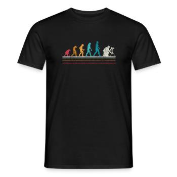 Fotograf Evolution - T-shirt homme - noir - Devant - AI Model Male 178 light (178cm)