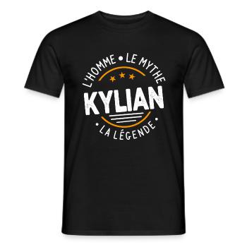 kylian L'Homme Le Mythe La Légende - T-shirt homme - noir - Devant - AI Model Male 178 light (178cm)