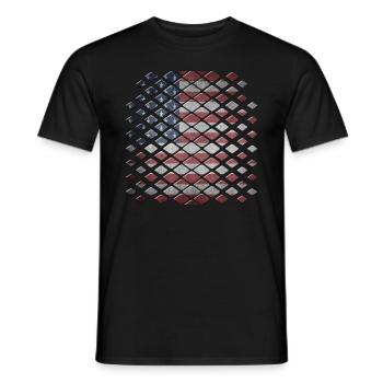 Amérique - T-shirt homme - noir - Devant - AI Model Male 178 light (178cm)