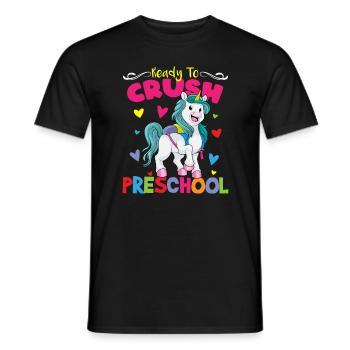 Ready To Crush Preschool Kindergarten Pre-K - Men's T-Shirt - black - Front - AI Model Male 178 light (178cm)