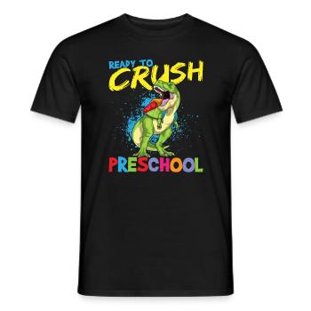 Ready To Crush Preschool Kindergarten Pre-K T-Rex - T-shirt homme - noir - Devant - AI Model Male 178 light (178cm)
