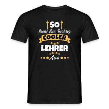 So Sieht Ein Richtig Cooler Hausmeister aus - Männer T-Shirt - Schwarz - Vorne - AI Model Male 178 light (178cm)