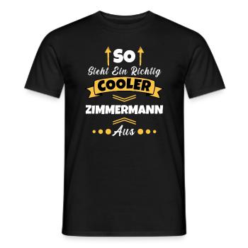 So Sieht Ein Richtig Cooler Schweißer aus - Männer T-Shirt - Schwarz - Vorne - AI Model Male 178 light (178cm)
