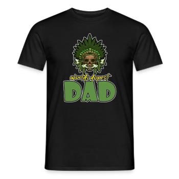 World's Dopest Dad - Männer T-Shirt - Schwarz - Vorne - AI Model Male 178 light (178cm)
