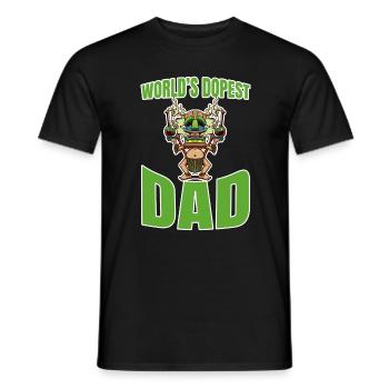 World's Dopest Dad - Männer T-Shirt - Schwarz - Vorne - AI Model Male 178 light (178cm)
