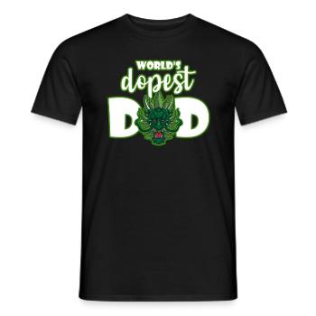 World's Dopest Dad - Männer T-Shirt - Schwarz - Vorne - AI Model Male 178 light (178cm)