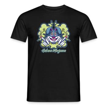 Hakuna Marijuana Funny Weed Smoking Pothead THC - Männer T-Shirt - Schwarz - Vorne - AI Model Male 178 light (178cm)