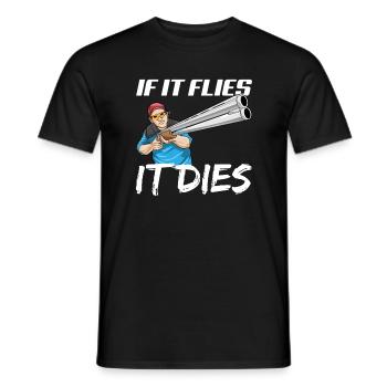 funny skeet shooting quotes shooter gift idea - Men's T-Shirt - black - Front - AI Model Male 178 light (178cm)