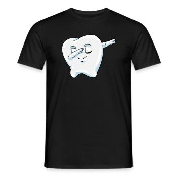 Dabbender Zahn Milchzahn Zahnarzt Geschenk - Männer T-Shirt - Schwarz - Vorne - AI Model Male 178 light (178cm)