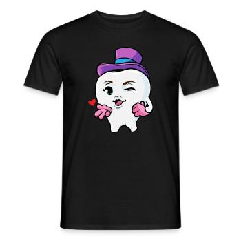 Zahnarzt Zahnärztin Zahnmedizin Kieferorthopäde - Männer T-Shirt - Schwarz - Vorne - AI Model Male 178 light (178cm)
