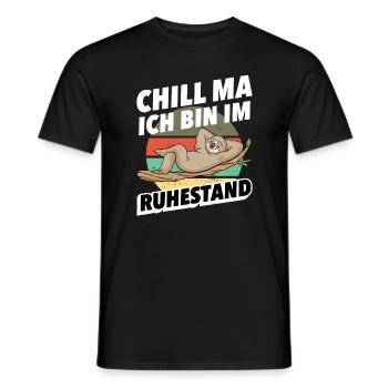 Renter Sprüche Lustige Ruhestand Gechenke - Männer T-Shirt - Schwarz - Vorne - AI Model Male 178 light (178cm)
