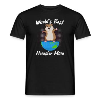 Hamster Haustier Sprüche Meerschweinchen - Männer T-Shirt - Schwarz - Vorne - AI Model Male 178 light (178cm)