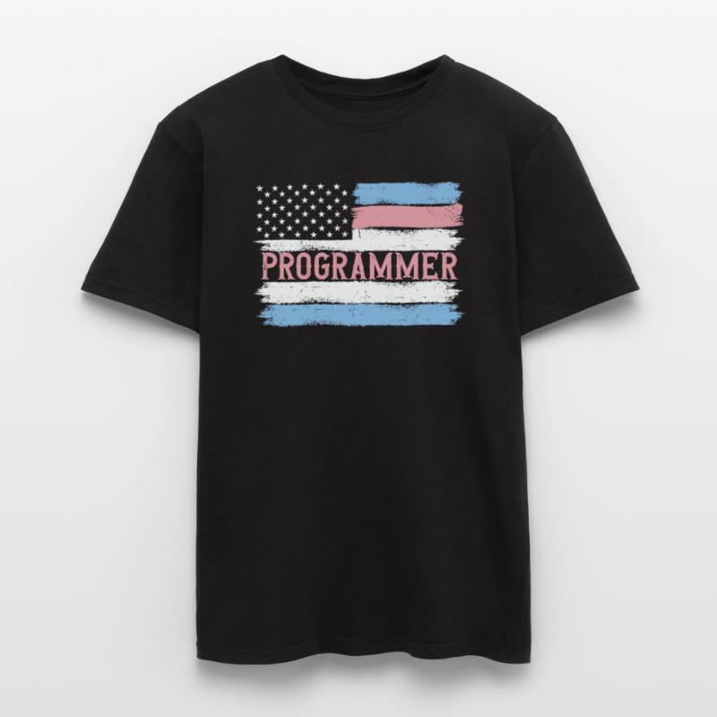 US Pride Web Developer Informatics Gift Idea T-shirt homme