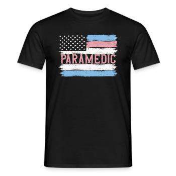 US Pride Rescuer Ambulance Gift Idea - Männer T-Shirt - Schwarz - Vorne - AI Model Male 178 light (178cm)