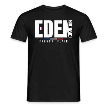 tee shirt eden park - T-shirt homme - noir - Devant - AI Model Male 178 light (178cm)