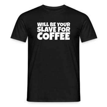 Adulte Humour Ironique Perv Café Amoureux Cadeau - T-shirt homme - noir - Devant - AI Model Male 178 light (178cm)