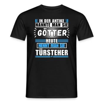 Gods in Antiquity. Today Bouncer - Men's T-Shirt - black - Front - AI Model Male 178 light (178cm)