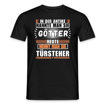 Gods in Antiquity. Today Bouncer - Men's T-Shirt - black - Front - AI Model Male 178 light (178cm)
