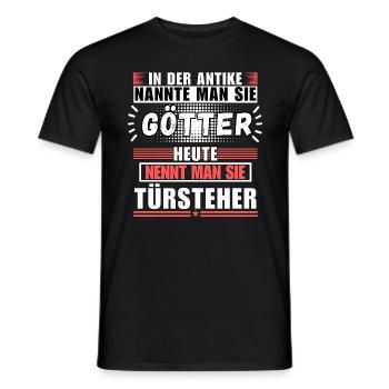 Gods in Antiquity. Today Bouncer - Men's T-Shirt - black - Front - AI Model Male 178 light (178cm)
