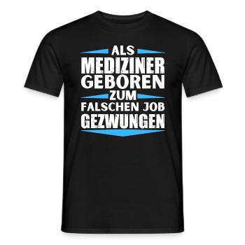 Un médecin s’est trompé d’emploi - T-shirt homme - noir - Devant - AI Model Male 178 light (178cm)