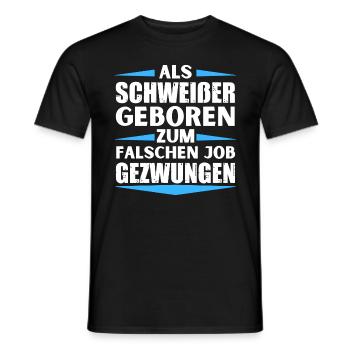 Le soudeur a décroché le mauvais emploi - T-shirt homme - noir - Devant - AI Model Male 178 light (178cm)